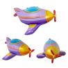 Buy cheap 3D Self Sealing Aluminium Foil Cartoon Airplane Balloons Custom Printing for Party from wholesalers