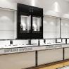 Buy cheap Large Frameless Glass Jewellery Display Cabinet Case Interior Design Gold from wholesalers