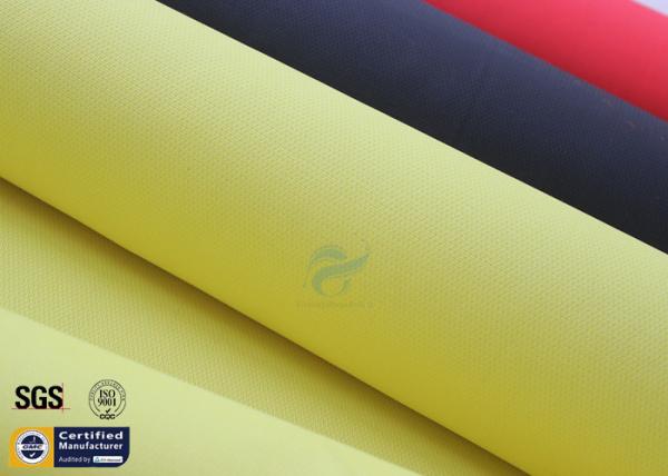 Buy cheap Acrylic Coated Fiberglass Fabric 490GSM Yellow 550℃ Welding Blanket Curtains from wholesalers