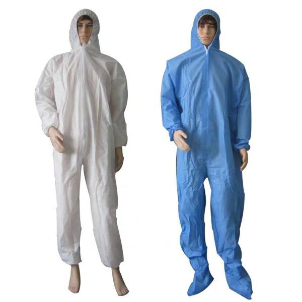 Buy cheap Work Protection Disposable Protective Suit Personal Safety Polypropylene Polyester from wholesalers