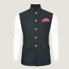 Buy cheap Customized Modern Fit Mens Mandarin Collar Waistcoat For Special Occasion 100% Premium Cotton from wholesalers