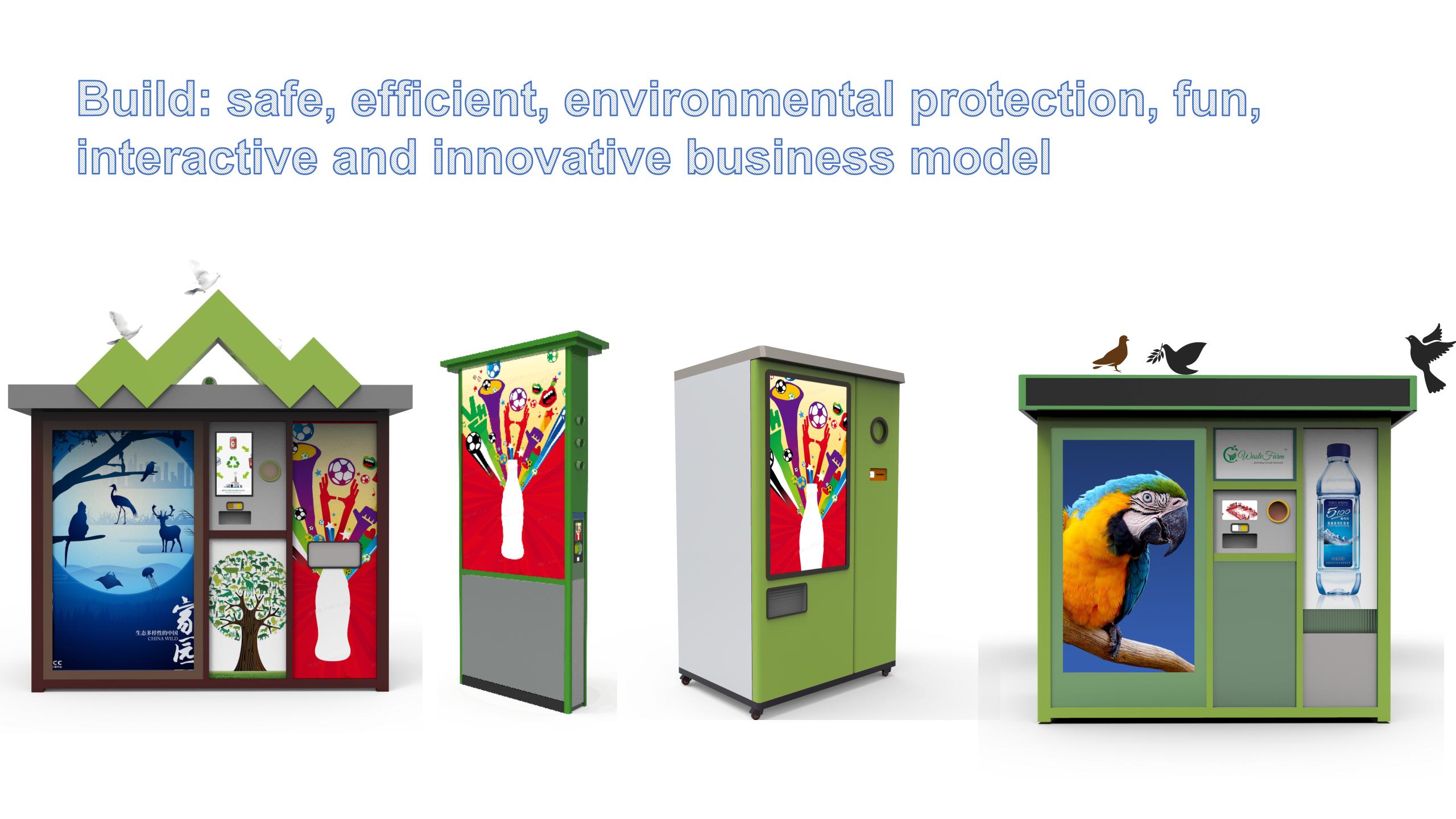 Fun Squirrel Recycling Vending Machine Cutomerized Bottle Recycle Machine