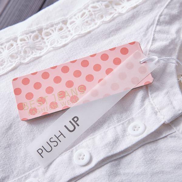 Buy cheap Pink Heart Shape Custom Die Cut Hang Tags For Women's Clothes from wholesalers