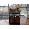Buy cheap Durable Indoor Decorative Metal Trash Can With Fiberglass Tiger Sculpture from wholesalers