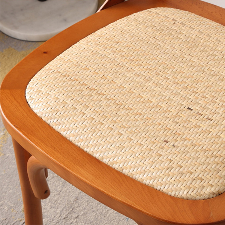 Garden Chair Hotel Outdoor Wood Dining Crossback Chair for Wedding Party Banquet Events