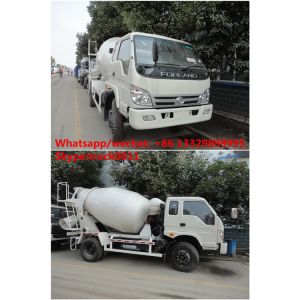 Buy cheap factory direct sale best price FORLAND 4*2 RHD cement mixer truck, hot sale forland RHD 4m3 concrete mixer drum truck from wholesalers