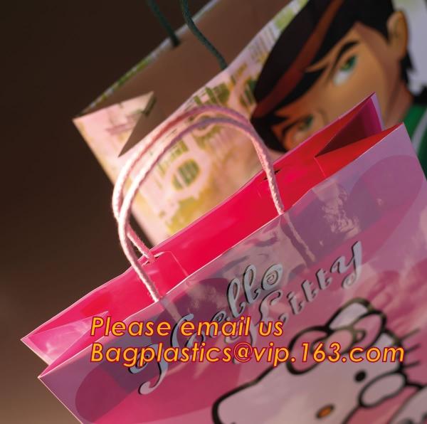 Customized logo silver hot-stamping logo luxury paper gift bags wholesale,paper