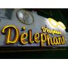 Buy cheap Orange 23mm Neon Rope Light Sign / Aluminum Custom Logo Neon Sign from wholesalers