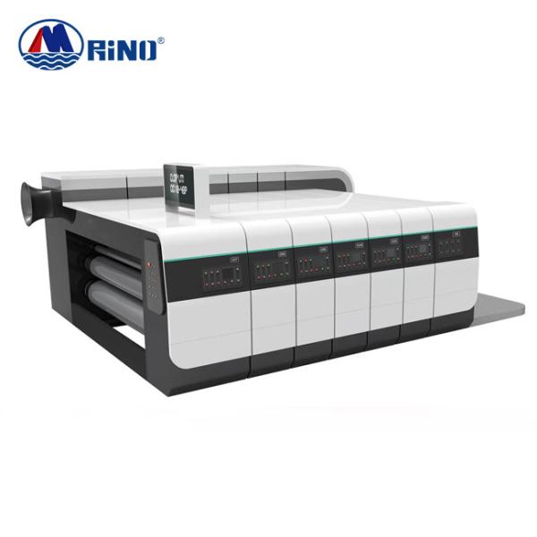 Buy cheap 1400x2400 RINO Carton Box Flexo Printing Machine , 45KW Corrugated Board Printers from wholesalers