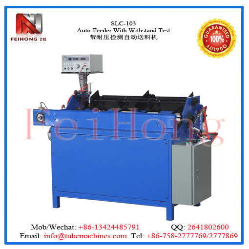 feeding machine for tubular heaters