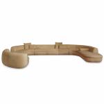 Rebound Sponge Modern Living Room Furniture Couch U Shaped Sectional Corner