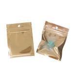 One Side Clear Food Bags Small Water Proof Zipper Reclosable Colorful Pouches