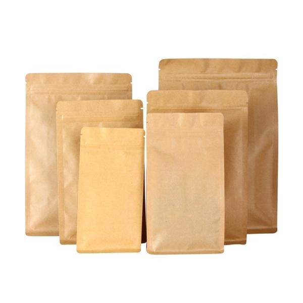 Buy cheap Kraft Paper Flat Bottom 750g Resealable Dog Food Bag from wholesalers