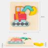 Buy cheap Baby 0.9cm Balance Forest Wooden Block Puzzle Toys Wooden Animal Jigsaw Puzzles from wholesalers
