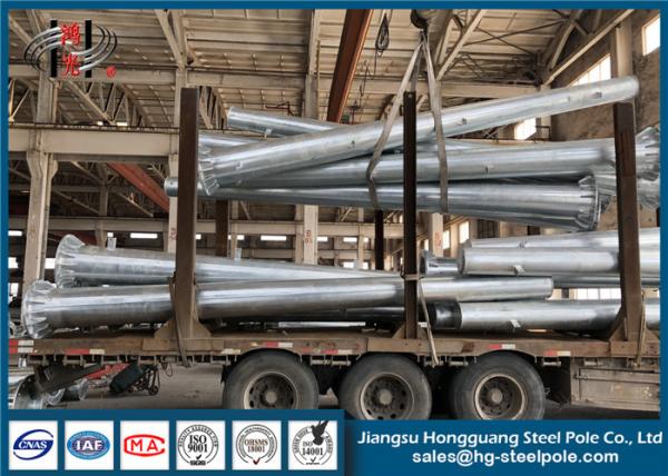 Buy cheap 20-40ft smart electrical steel pole galvanized electric pole from wholesalers