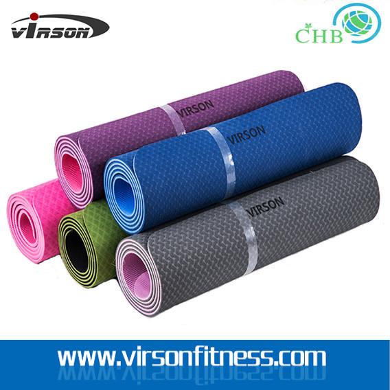 Buy cheap Ningbo Virson hot sales TPE yoga mat.ECO friendly gym mat from wholesalers