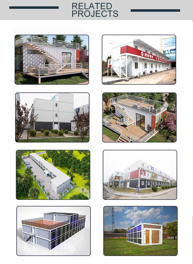 Zontop China 4 Bedrooms Luxury Prefabricated Modern Quick Concrete 20ft Container Homes 2 Story Prefab House