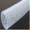 Buy cheap Transparent Clear with Red White and Blue Line Fiber Braided Reinforced PVC Braided Hose from wholesalers