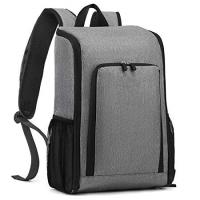 Buy cheap Gray 17 Liter Foldable Insulated Backpack Cooler Bag For Picnic Waterproof product