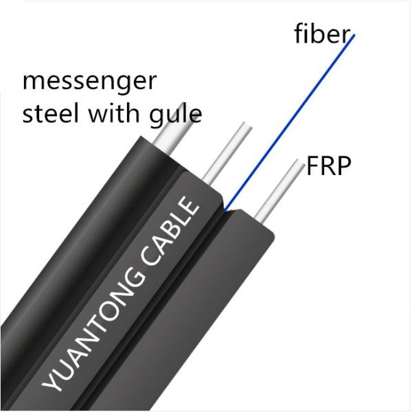 Buy cheap Black LSZH Aramid Yarn Ftth Indoor Drop Cable , 1 Core Gjxh Cable from wholesalers