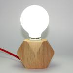 Buy cheap Modern Nordic Unique Table Lamps Natural Wood Base  Edison Bulb Table Lamp from wholesalers