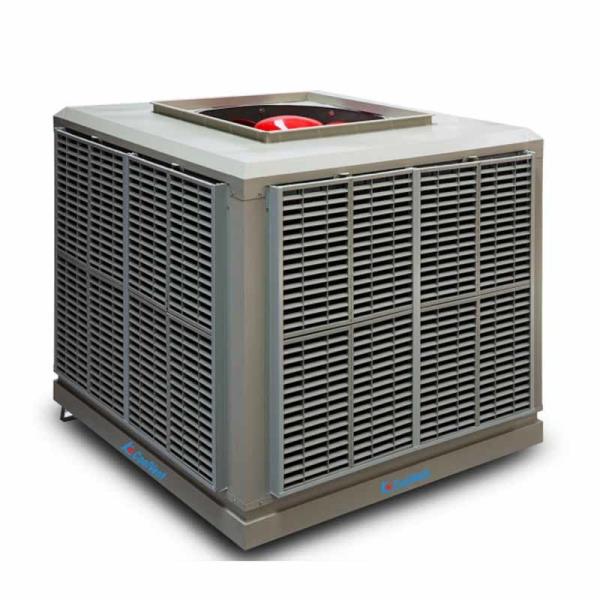 3.0kW Industrial Evaporative Cooler Roof Unit Ducting Axial Flow 36000m3/H