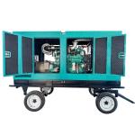 48KW Trailer Mounted Diesel Generator , 4 Stroke 4 Cylinder PERKINS Silent