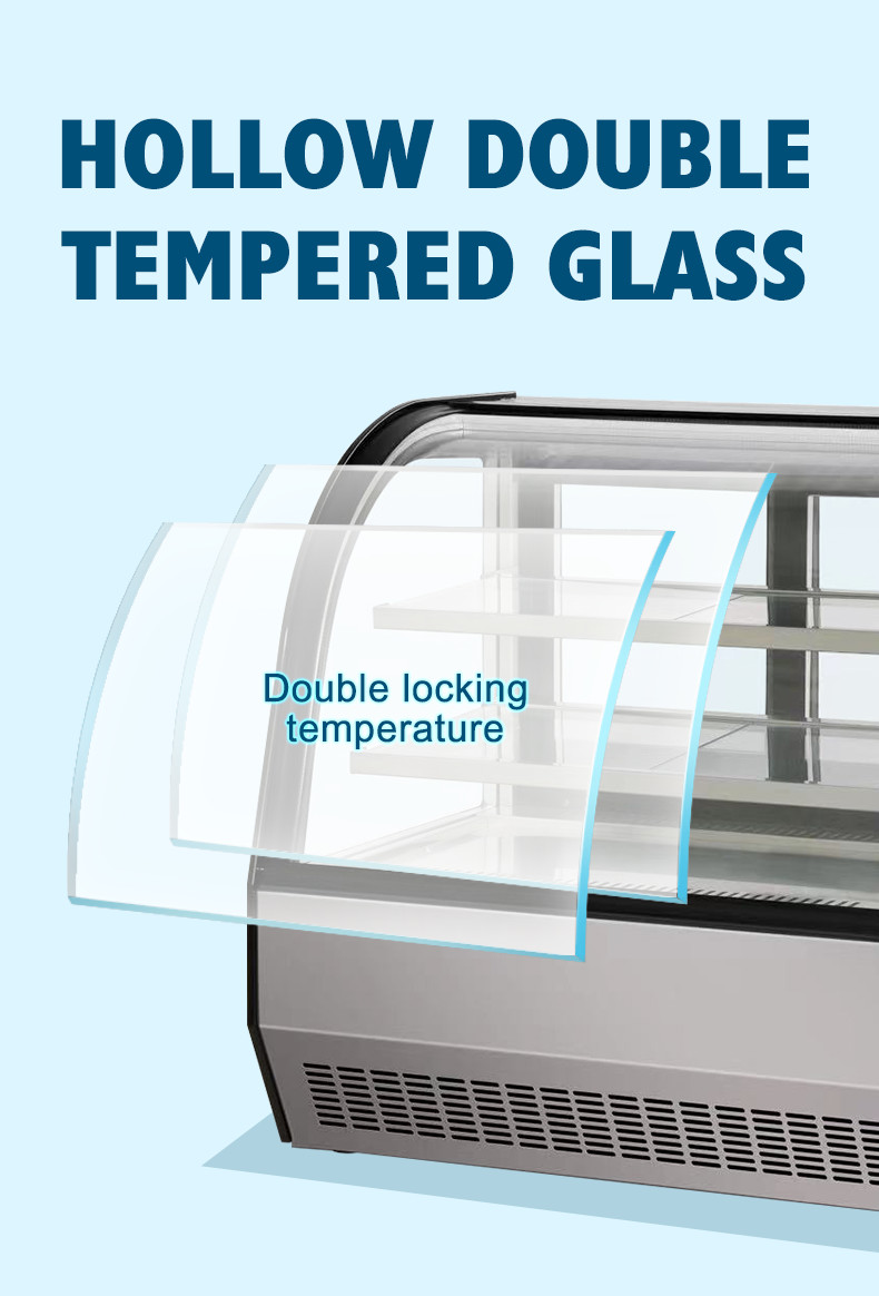 310l 390l Counter Top Cake Display Chiller Stand Refrigerator Table Top Cake Showcase 530l