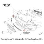 673008193 2017-2019 Front Bumper Trim Strip For Ghibli Left And Right Replacemen
