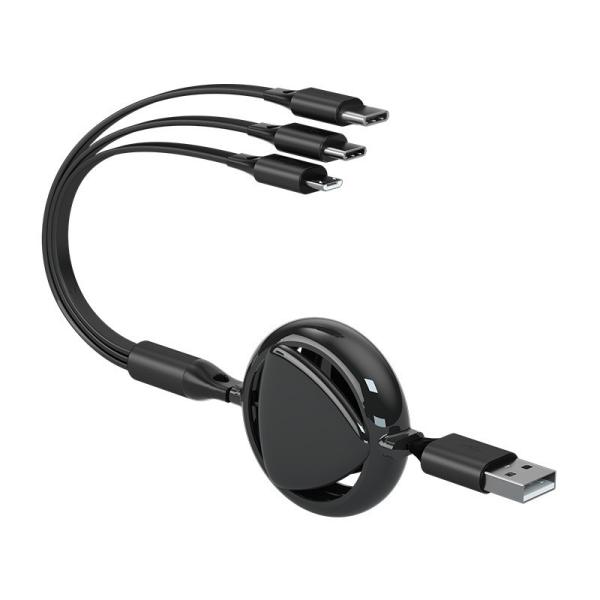 Buy cheap Pure copper Max 2.4A Fast Charging USB Cables Micro Type C 3 In 1 from wholesalers