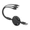 Buy cheap Pure copper Max 2.4A Fast Charging USB Cables Micro Type C 3 In 1 from wholesalers