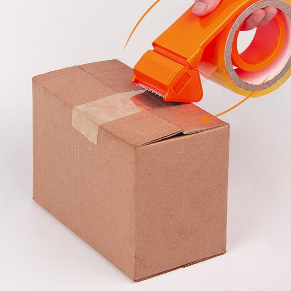 Buy cheap Portable Packing Tape Cutter ABS Material Orange Color 50x40mm Tape Size from wholesalers
