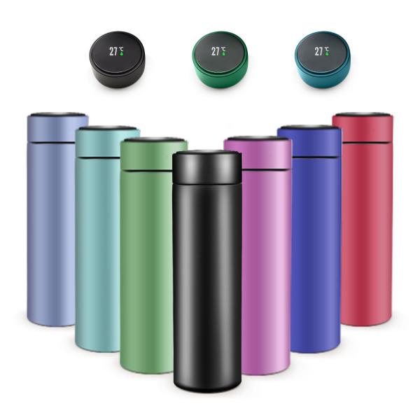 Buy cheap Temperature Display Thermos Digital Smart Water Bottle 500ML from wholesalers