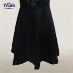 Fashion pu cocktail lady's summer sleeveless dress women office uniform dresses