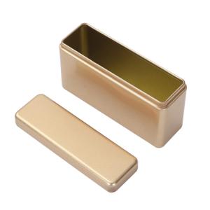 Wholesale Custom Rectangular Tin Can Containers Electroplate Gift Tin Plate Box from china suppliers