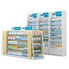 Buy cheap Drugstore L2000mm H1200mm Metal And Wood Shelf Unit Double Sided from wholesalers