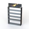 Buy cheap 5 Layers Black Acrylic Shelves Branded Display Stands On Table Top from wholesalers
