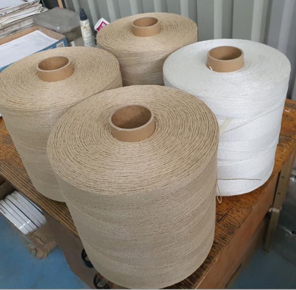 Quality 2 Ply Sausage loop Twine 4600dtex Beige White Twisted Polypropylene Thread for sale