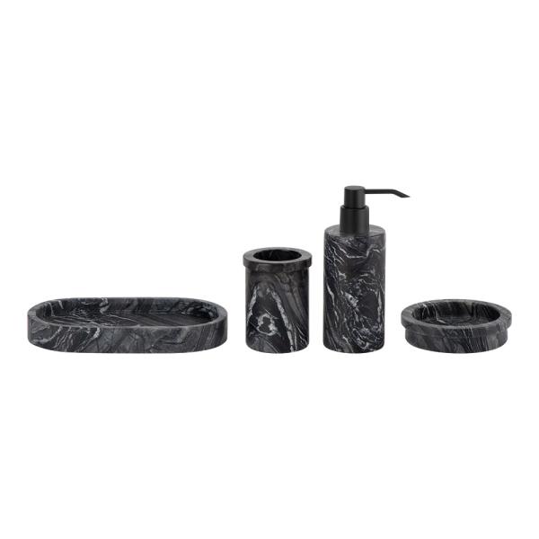 Buy cheap Nature Ash Wood Grain Marble Bathroom Parts Accessories Round Shape Soap Dispenser Bottle from wholesalers