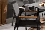 Outdoor 8 Seater Extendable Dining Table Set with Armchair in Modern Luxury