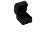 Screen Printing Leather Jewelry Box , Black Jewelry Boxes For Rings Only