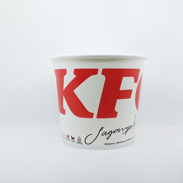 Buy cheap Food Grade Disposable Paper Buckets KFC Chicken Cup 64oz 85oz 130oz from wholesalers