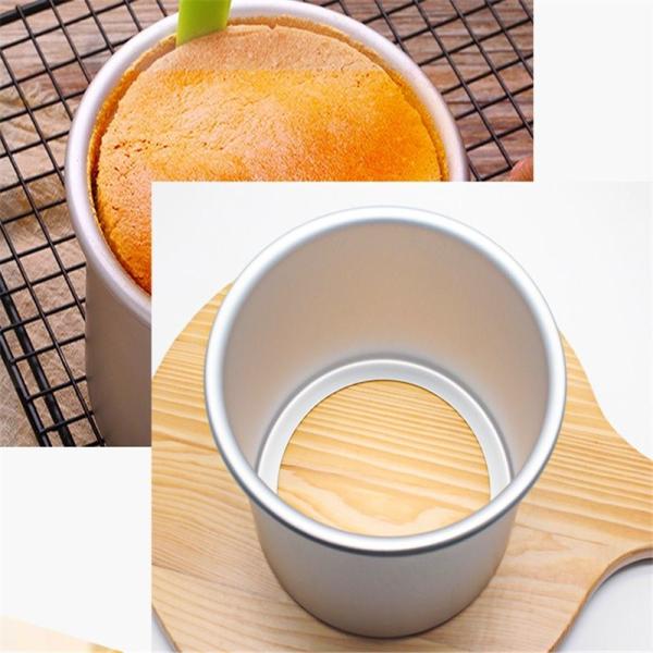 Buy cheap Food Grade 4 Size Aluminium Alloy Heightening Deep Removable Cake Mold from wholesalers