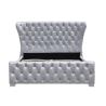 Buy cheap Customizable Crushed Velvet King Home Furniture Bed Frame With Buttons from wholesalers