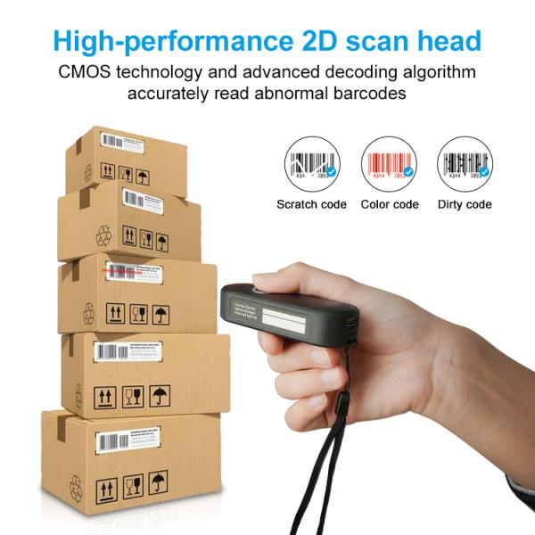 Pocket Size QR Code Reader Wifi Wireless Barcode Reader Portable Wireless Scanner For Warehouse
