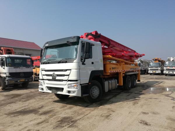 Buy cheap Used Sany 37m Howo Truck Mounted Concrete Pump Used Big Concrete Pump Truck from wholesalers
