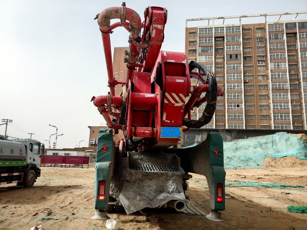 Used Concrete Pump Truck 62 M Installed on Volvo Site