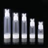 Buy cheap Frosted Round Refillable Airless Cosmetic Bottle White Matte 15ml 30ml 50ml For Lotion from wholesalers