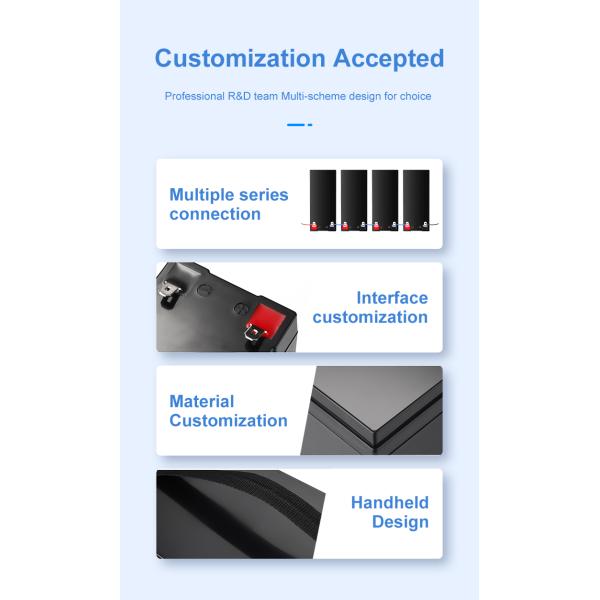 Boat/Wheelchairs/Cart Use LiFePO4 32700-4S2P 12.8V 12Ah 12v Lithium Battery Pack
