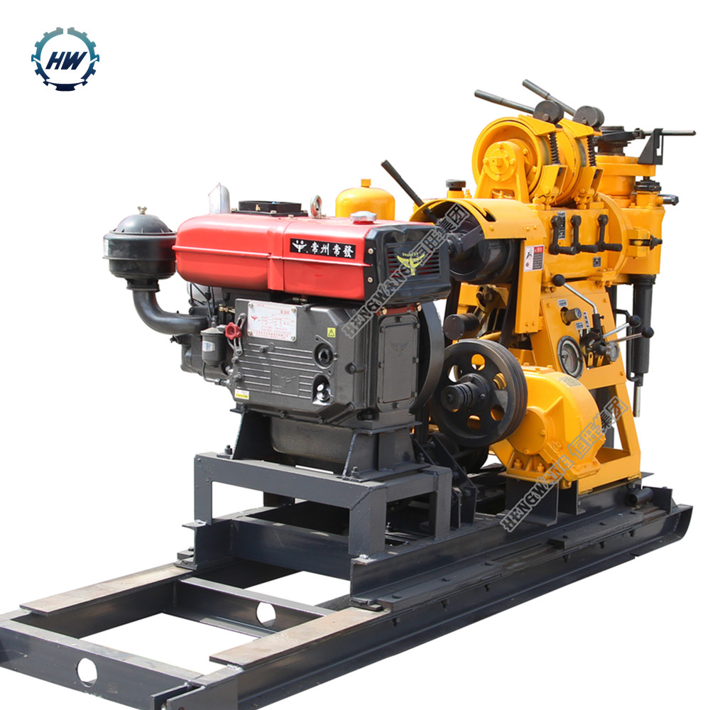 380V Pile Drilling Machine With Diesel Engine Water Well Drilling Rig Depth 230m